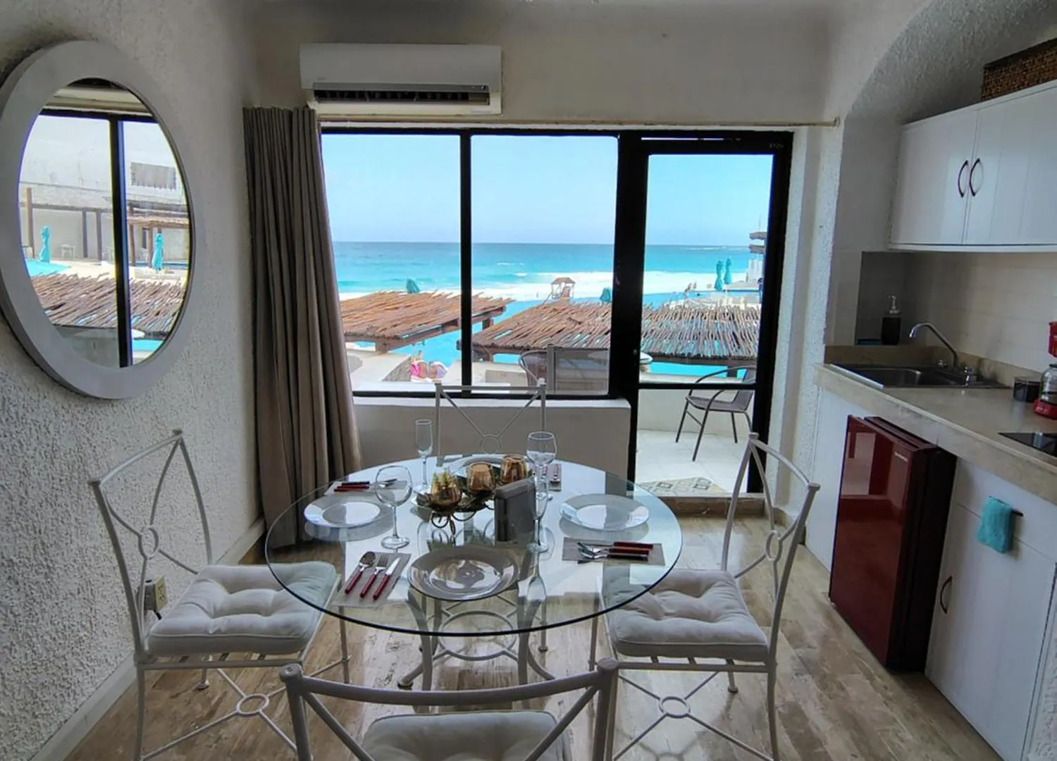 Beachfront Studio With Ocean View Cancun 0*,