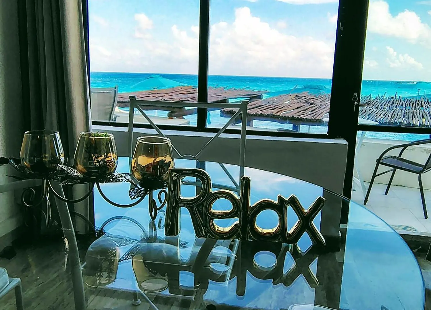 Beachfront Studio With Ocean View Cancun 0*,